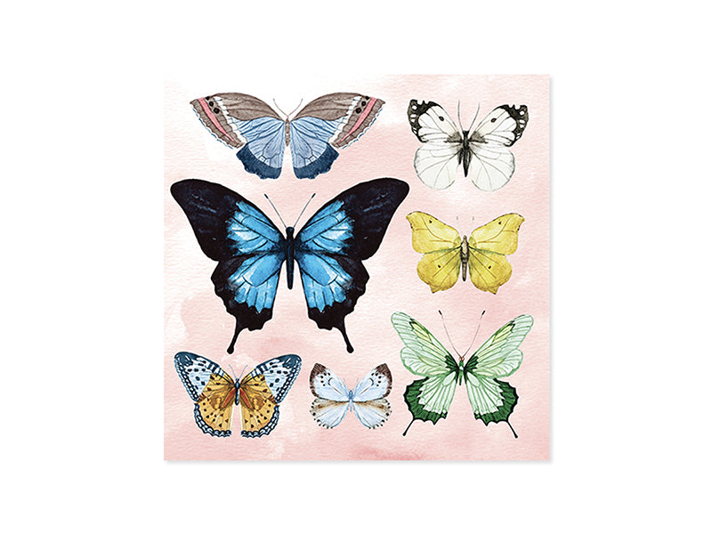 WATERCOLOR BUTTERFLIES ( 1302 )