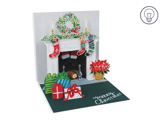 HOLIDAY MANTLE W/ LIGHT ( 1308LIT )