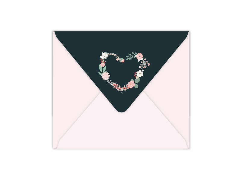 FLORAL HEART ( D031  )