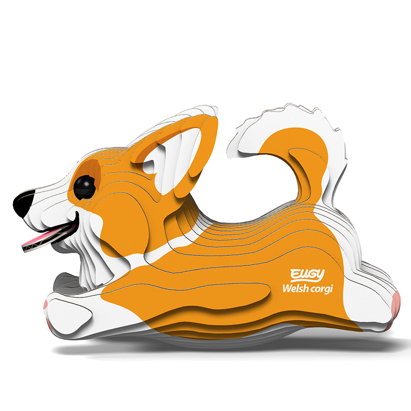 Celebrate Cuteness with a Welsh Corgi 3D Puzzle by Eugy - 3D WELSH
