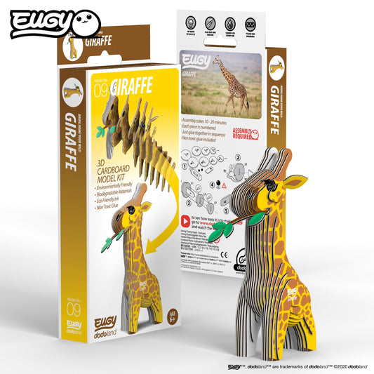 Build Your Own 3D Giraffe Puzzle with Eugy - Eco-Friendly 3D Giraffe ( 009 )